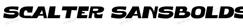 Scalter SansBoldSlan字体转换 Scalter SansBoldSlan字体转换